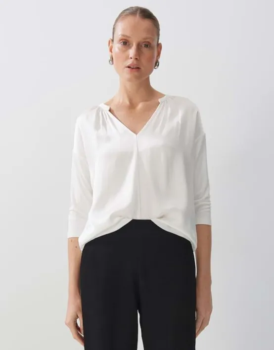 Sale SOMEDAY Blusenshirt Kalista Loose Aus Material Mix