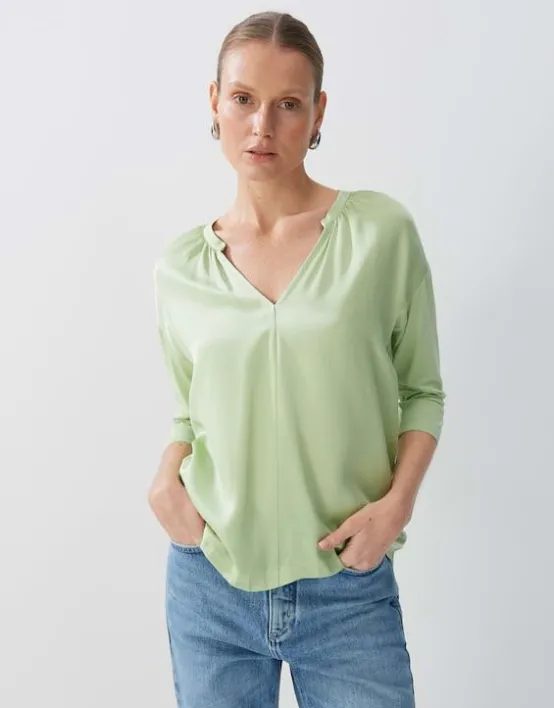 Sale SOMEDAY Blusenshirt Kalista Loose Aus Material Mix