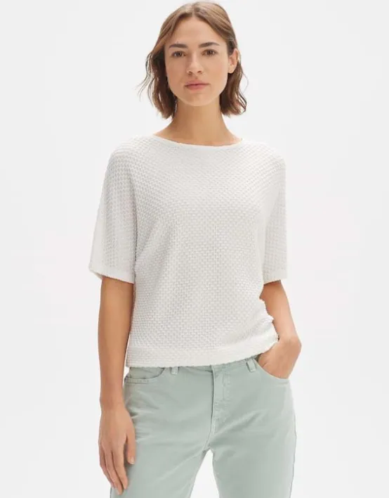 Sale OPUS Fashion Boxy-Shirt Sedoni Loose Mit Struktur