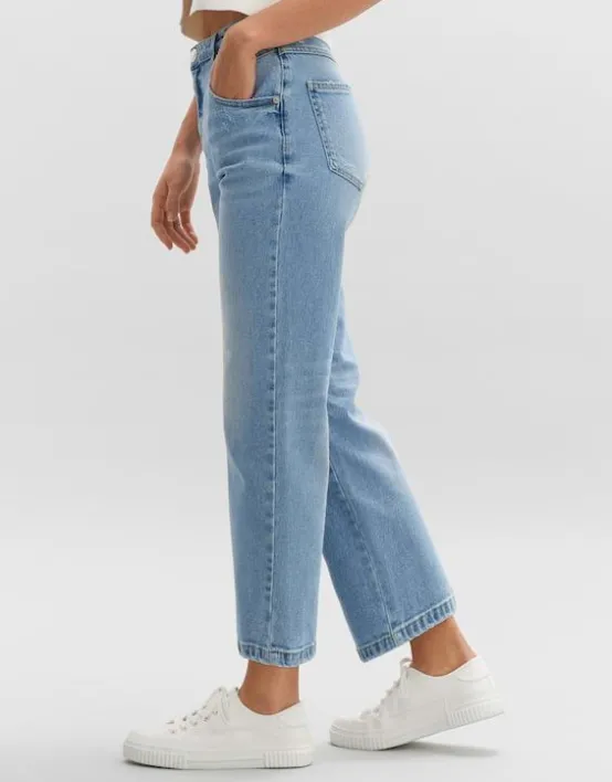 Clearance OPUS Fashion Boyfriend Jeans Lani Twist Mid Rise Aus Bci Cotton Mix