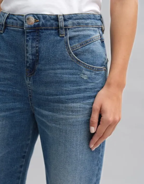 Cheap OPUS Fashion Boyfriend Jeans Lani Twist Mid Rise Aus Bci Cotton Mix