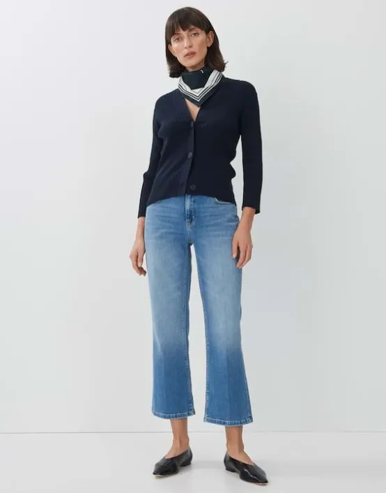 Best SOMEDAY Cropped Flared Jeans Carie Kick Flare Aus Elastischem Baumwoll Mix