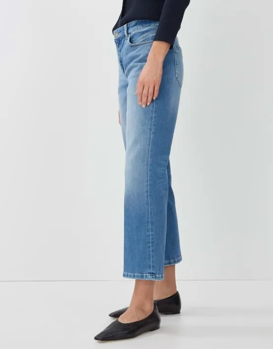 Best SOMEDAY Cropped Flared Jeans Carie Kick Flare Aus Elastischem Baumwoll Mix