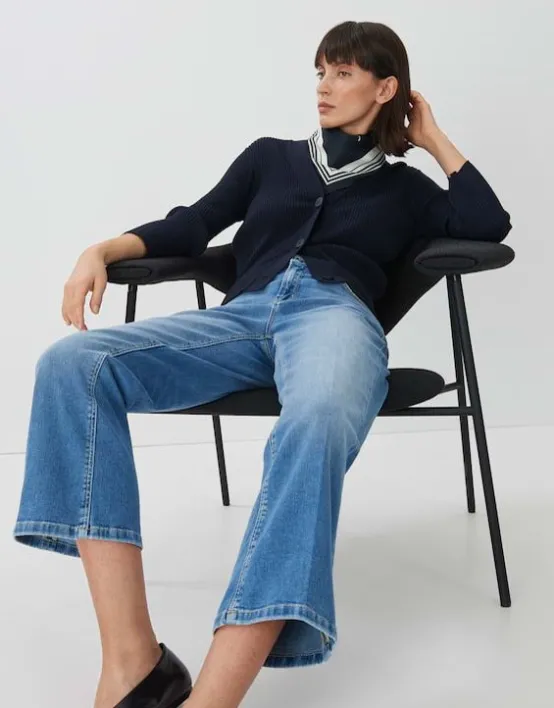 Best SOMEDAY Cropped Flared Jeans Carie Kick Flare Aus Elastischem Baumwoll Mix