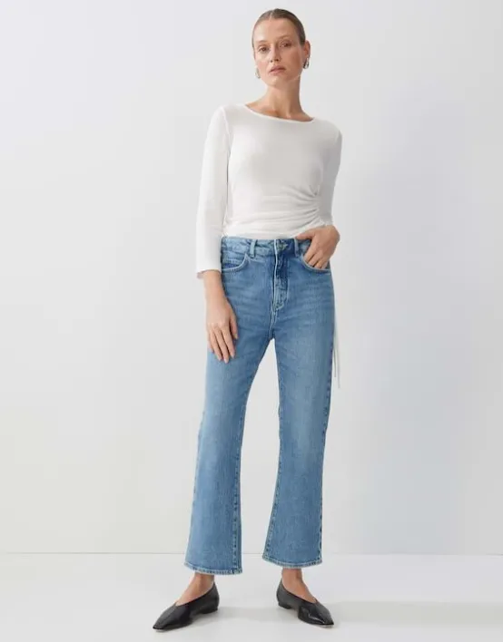Flash Sale SOMEDAY Cropped Flared Jeans Ciflare Mid Rise Aus Bci Cotton Mix
