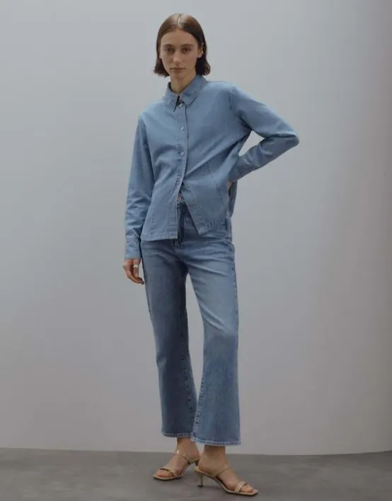 Flash Sale SOMEDAY Cropped Flared Jeans Ciflare Mid Rise Aus Bci Cotton Mix