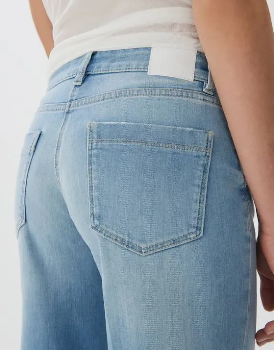 Shop SOMEDAY Long Flared Jeans Carie French Aus Stretchigem Bci Cotton Mix