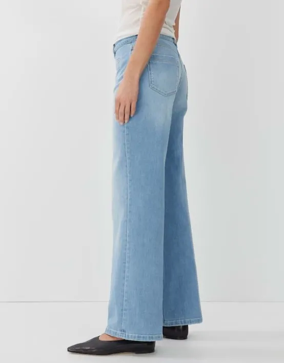Shop SOMEDAY Long Flared Jeans Carie French Aus Stretchigem Bci Cotton Mix