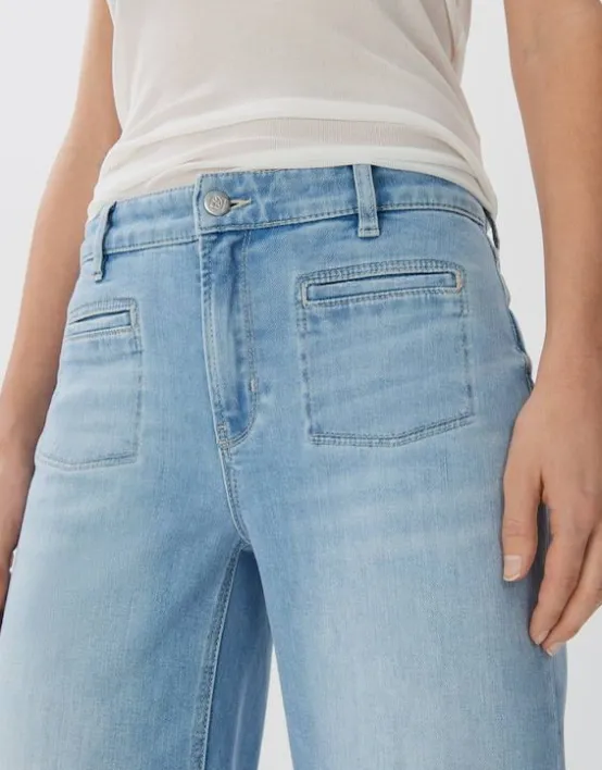 Shop SOMEDAY Long Flared Jeans Carie French Aus Stretchigem Bci Cotton Mix