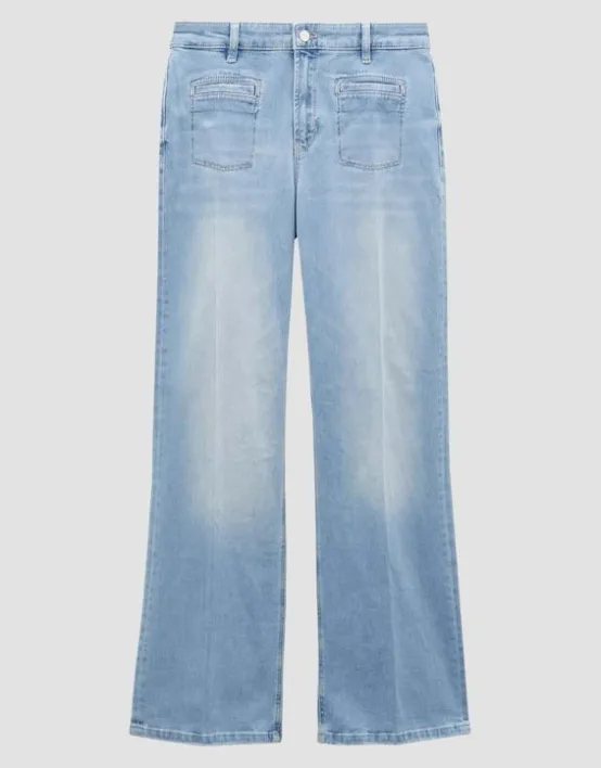 Shop SOMEDAY Long Flared Jeans Carie French Aus Stretchigem Bci Cotton Mix