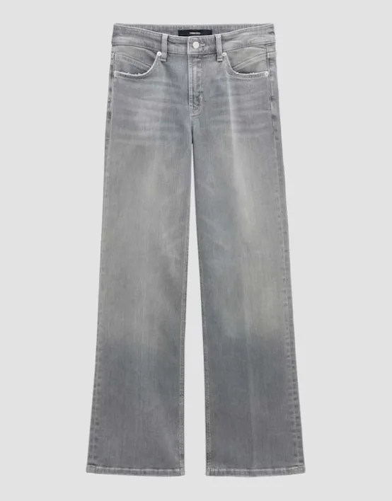 Fashion SOMEDAY Long Flared Jeans Carie Mid Rise Aus Elastischem Bci Cotton Mix