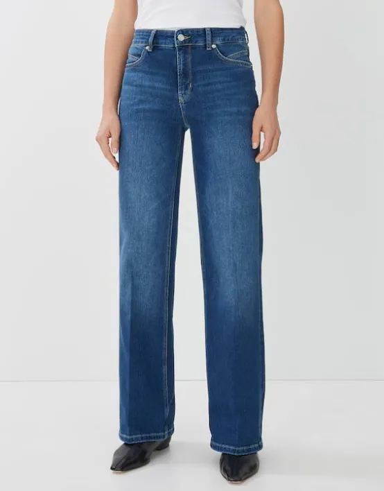 Online SOMEDAY Long Flared Jeans Carie Mid Rise Aus Nachhaltigem Baumwoll Mix
