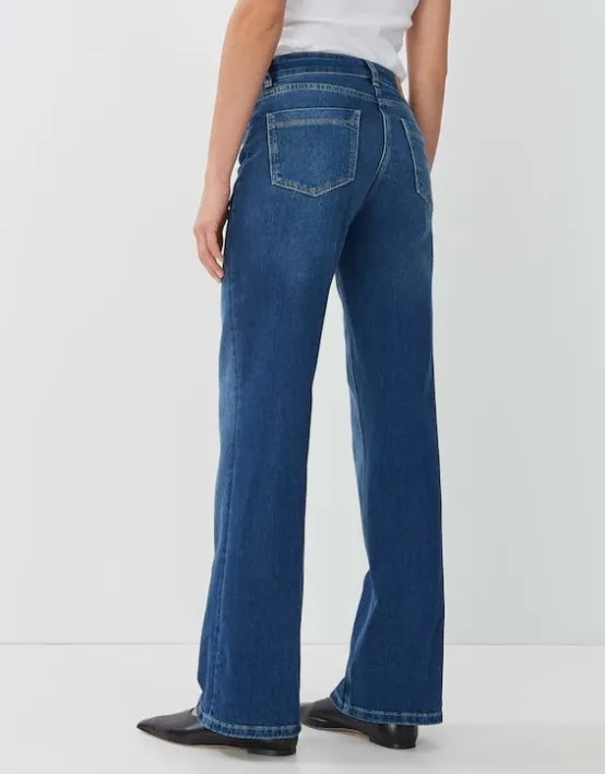 Online SOMEDAY Long Flared Jeans Carie Mid Rise Aus Nachhaltigem Baumwoll Mix