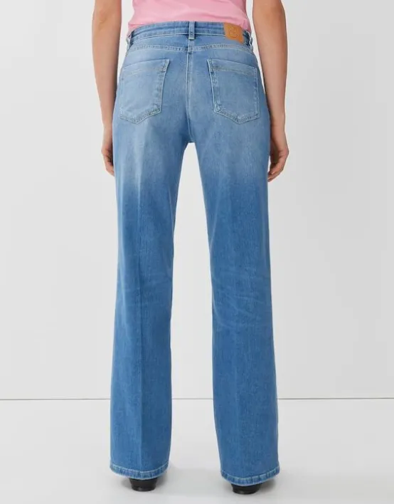 Outlet SOMEDAY Long Flared Jeans Carie Mid Rise Aus Nachhaltigem Baumwoll Mix