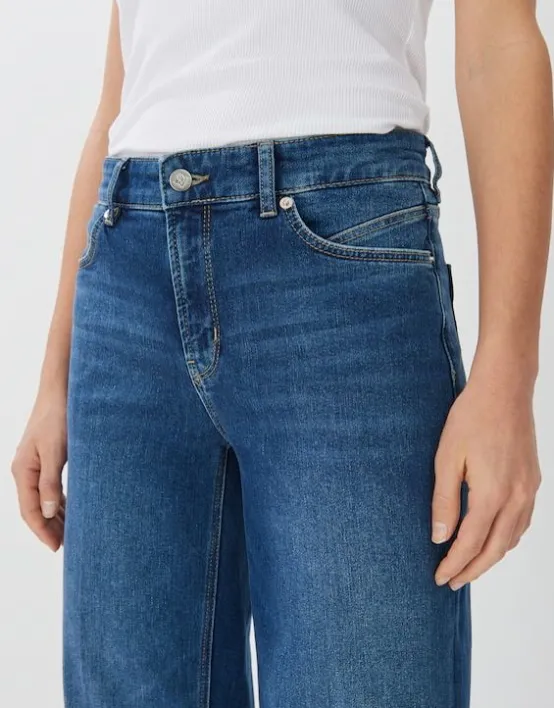 Online SOMEDAY Long Flared Jeans Carie Mid Rise Aus Nachhaltigem Baumwoll Mix