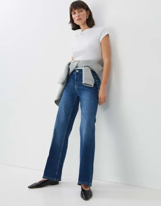 Online SOMEDAY Long Flared Jeans Carie Mid Rise Aus Nachhaltigem Baumwoll Mix