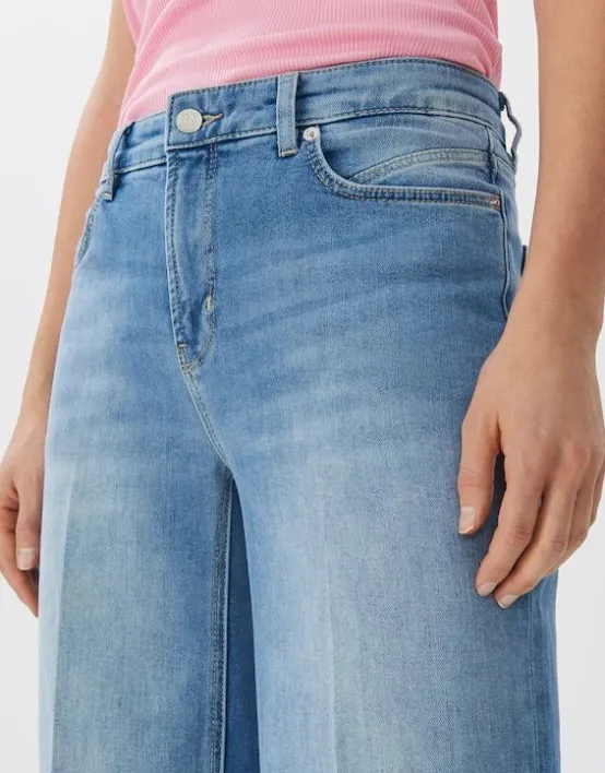 Outlet SOMEDAY Long Flared Jeans Carie Mid Rise Aus Nachhaltigem Baumwoll Mix