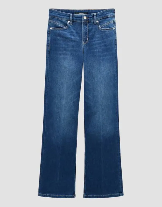 Online SOMEDAY Long Flared Jeans Carie Mid Rise Aus Nachhaltigem Baumwoll Mix