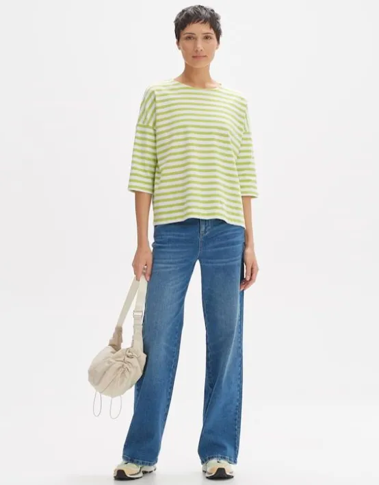 Best OPUS Fashion Oversize Shirt Seifen Bold Stripe Aus Bci Cotton Mix