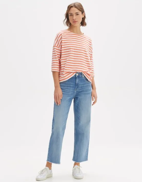 Cheap OPUS Fashion Oversize Shirt Seifen Bold Stripe Aus Bci Cotton Mix