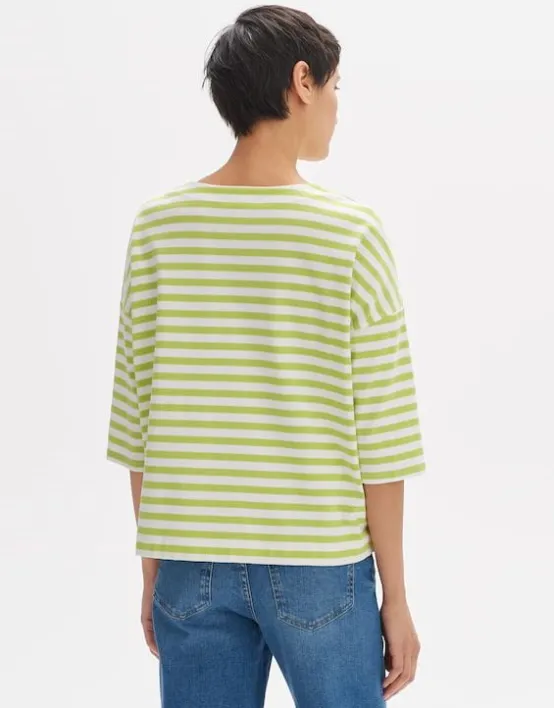 Best OPUS Fashion Oversize Shirt Seifen Bold Stripe Aus Bci Cotton Mix