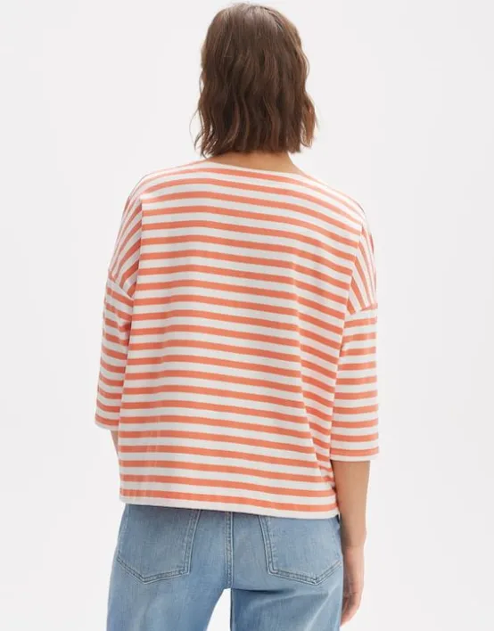 Cheap OPUS Fashion Oversize Shirt Seifen Bold Stripe Aus Bci Cotton Mix