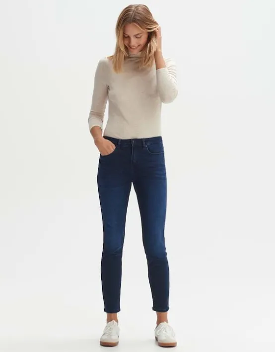 Store OPUS Fashion Skinny Jeans Elma Midnight Mid Rise Aus Stretchigem Baumwoll Mix