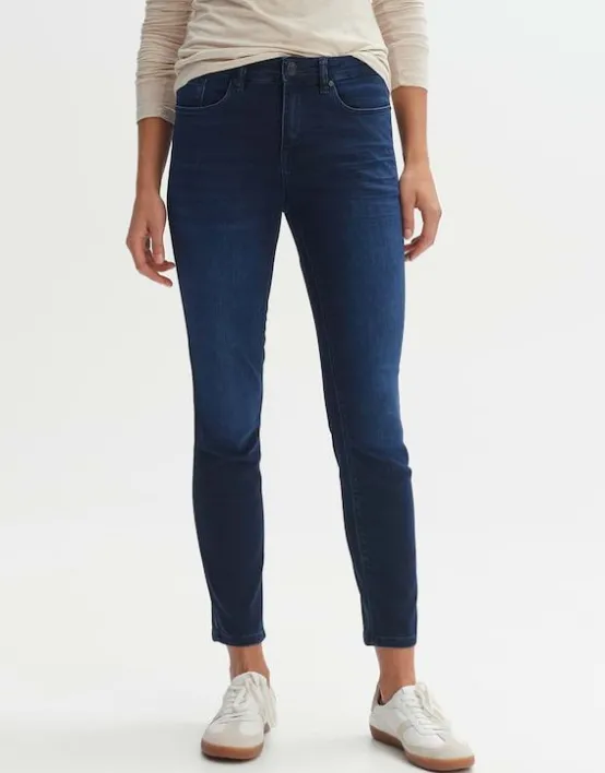 Store OPUS Fashion Skinny Jeans Elma Midnight Mid Rise Aus Stretchigem Baumwoll Mix