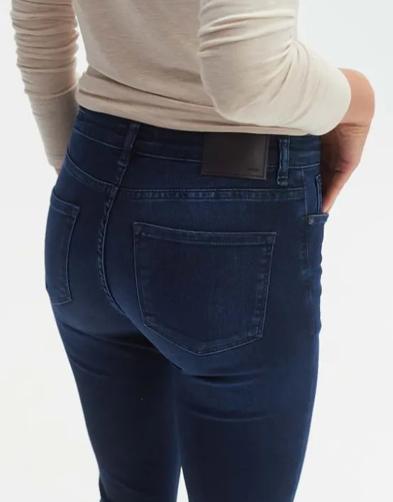 Store OPUS Fashion Skinny Jeans Elma Midnight Mid Rise Aus Stretchigem Baumwoll Mix