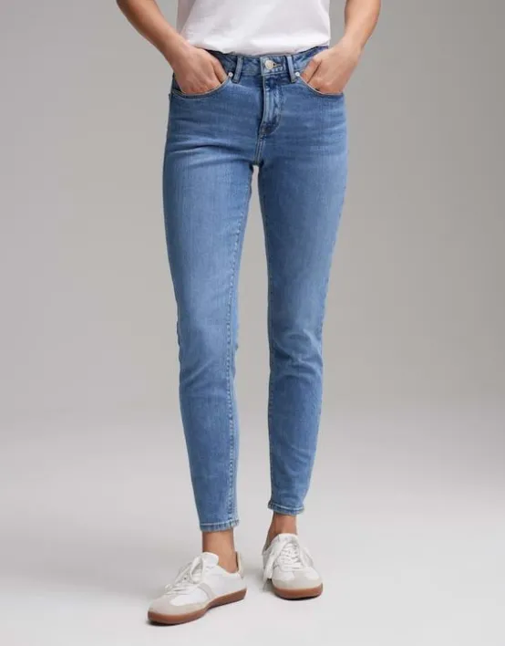 Discount OPUS Fashion Skinny Jeans Elma Ocean Blue Low Rise Mit Stretch-Anteil