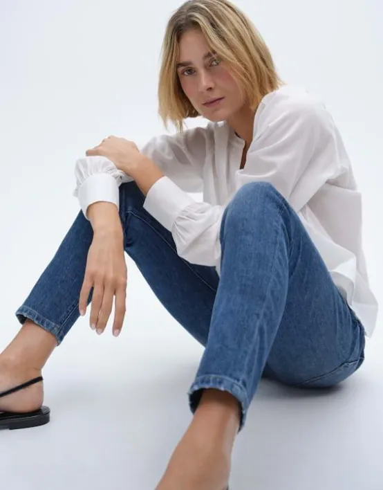 Hot OPUS Fashion Slim Jeans Evita Mid Rise Aus Stretchigem Bci Cotton Mix