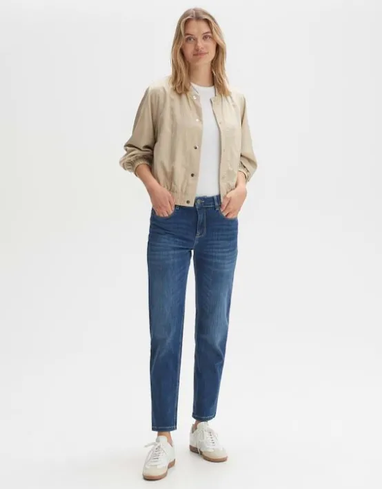 Cheap OPUS Fashion Straight Jeans Ebbi Mid Rise Aus Stretchigem Bci Cotton Mix