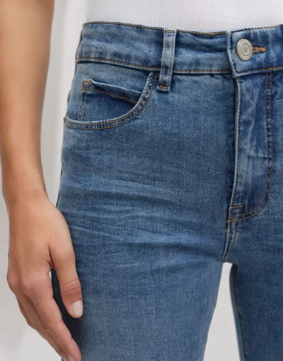 Best Sale OPUS Fashion Straight Jeans Ebbi Mid Rise Aus Stretchigem Bci Cotton Mix