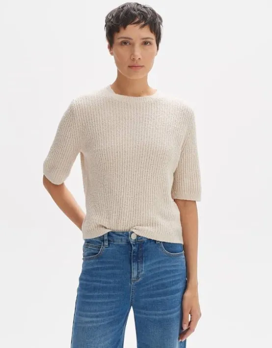 Flash Sale OPUS Fashion Strickpullover Porima Slim Aus Nachhaltiger Baumwolle