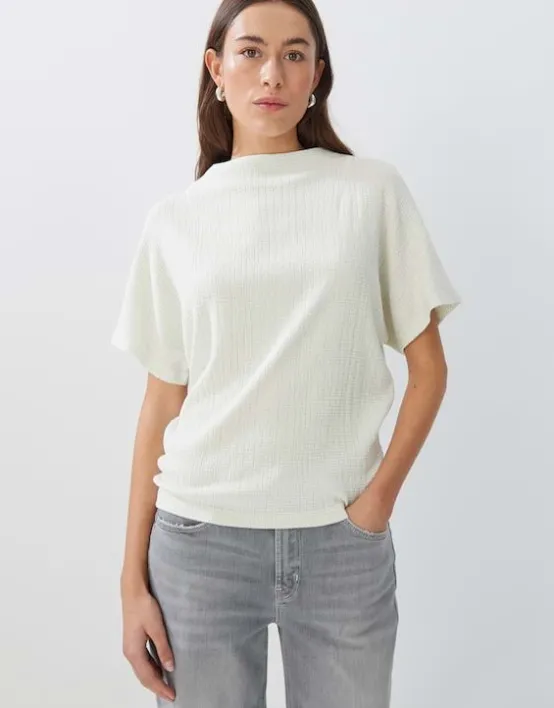 Outlet SOMEDAY Strukturiertes Shirt Kilia Loose Mit Stehkragen