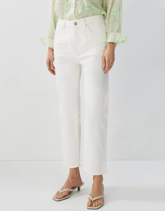 New SOMEDAY Verkcrzte Relaxed Jeans Corah Aus Stretchigem Baumwoll Mix