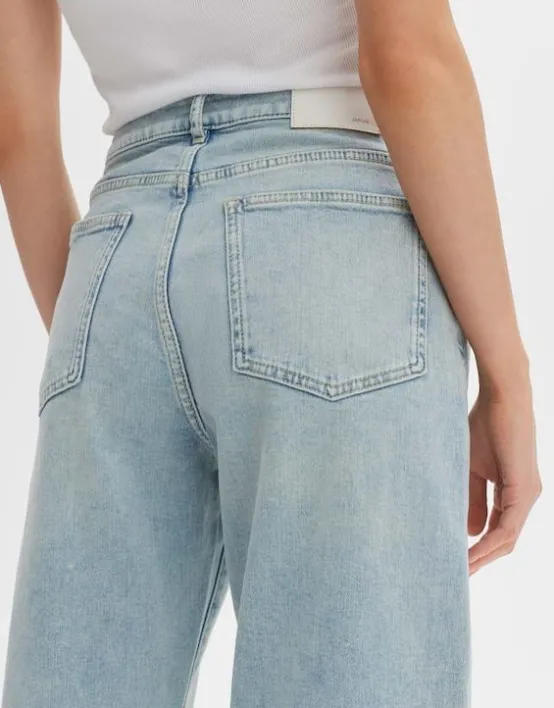 New OPUS Fashion Wide Cropped Jeans Momito Fresh Aus Stretchigem Bci Cotton Mix