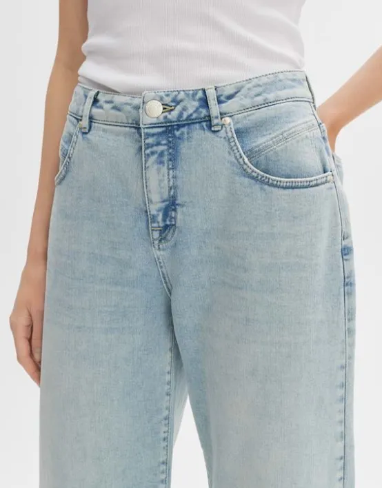 New OPUS Fashion Wide Cropped Jeans Momito Fresh Aus Stretchigem Bci Cotton Mix