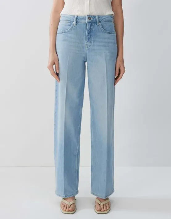 New SOMEDAY Wide Leg Jeans Cellma Mid Rise Aus Elastischem Bci Cotton Mix
