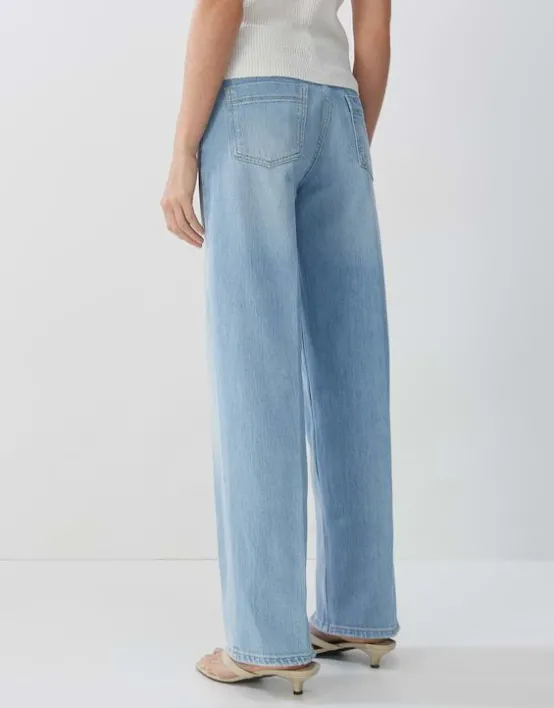 New SOMEDAY Wide Leg Jeans Cellma Mid Rise Aus Elastischem Bci Cotton Mix