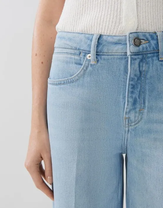 New SOMEDAY Wide Leg Jeans Cellma Mid Rise Aus Elastischem Bci Cotton Mix