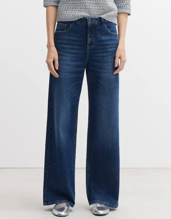 Hot OPUS Fashion Wide Leg Jeans Marli High Rise Aus Stretchigem Bci Cotton Mix