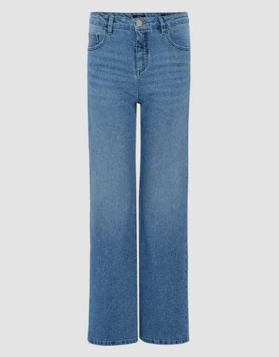 Discount OPUS Fashion Wide Leg Jeans Marli High Rise Aus Stretchigem Bci Cotton Mix
