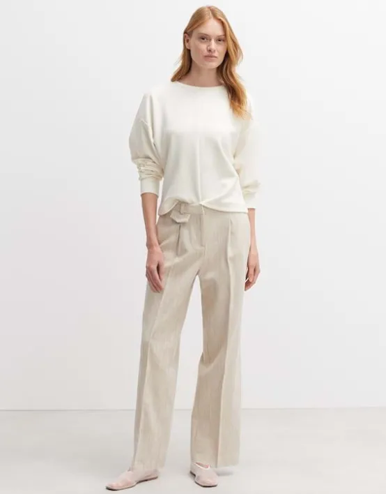 Clearance OPUS Fashion Wide Leg Pants Merja Aus Twill