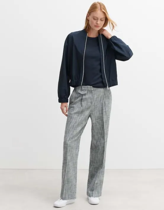 Hot OPUS Fashion Wide Leg Pants Merja Aus Twill